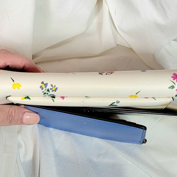 Kate Spade Staci Garden Bouquet (2fer) Wallet & Blue Card Carrier Set, NWOT - Picture 8 of 10